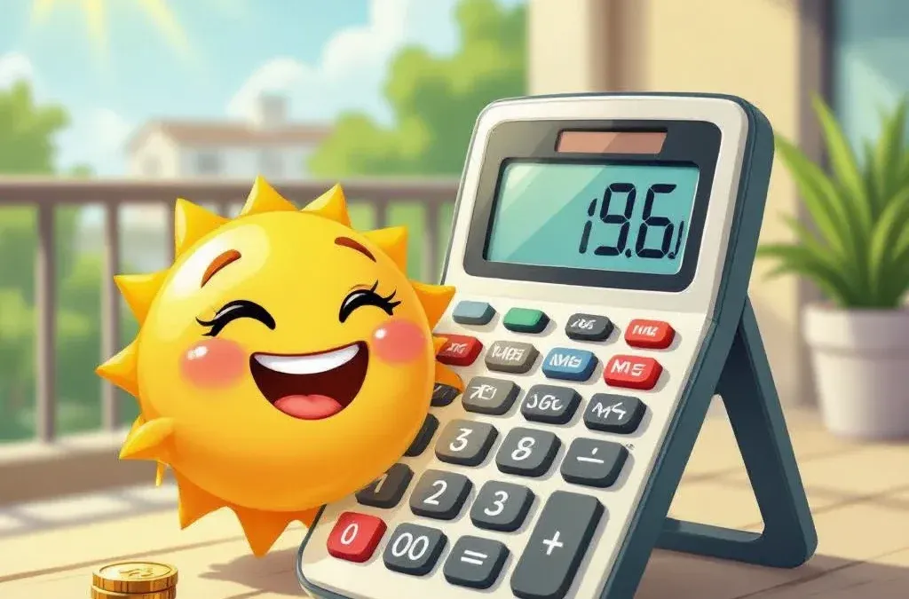 Taschenrechner Balkonkraftwerk